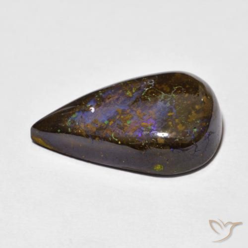 Opale masso Multicolore naturale da 9.46 ct, Forma a pera, Opaco