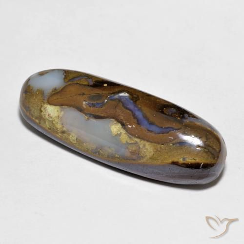 Opale masso Multicolore naturale da 12.07 ct, Ovale, Opaco