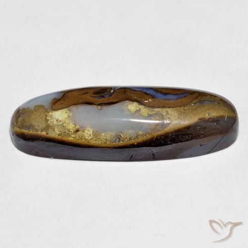 Opale masso Multicolore naturale da 12.07 ct, Ovale, Opaco