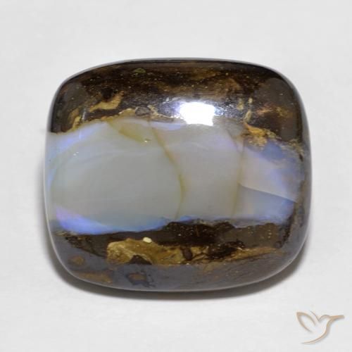 14.40ct Naturale Multicolore Opale masso, Cuscino, Traslucido