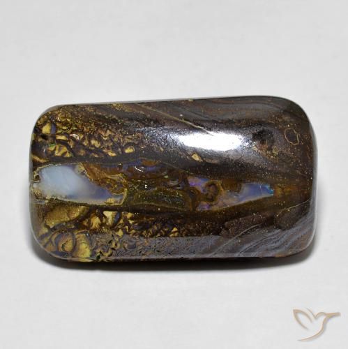 16.10ct Naturale Multicolore Opale masso, Cuscino, Opaco