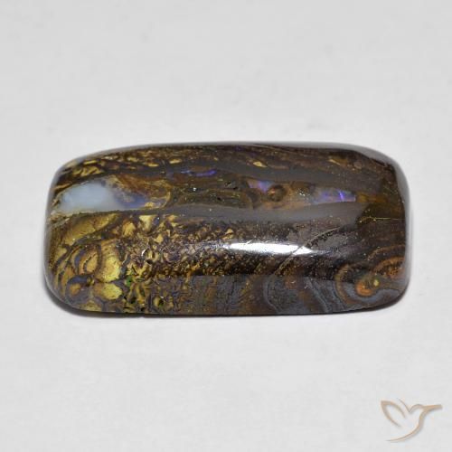 Opale masso Multicolore naturale da 16.10 ct, Cuscino, Opaco