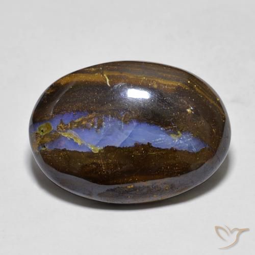 13.60ct Naturale Multicolore Opale masso, Ovale, Opaco