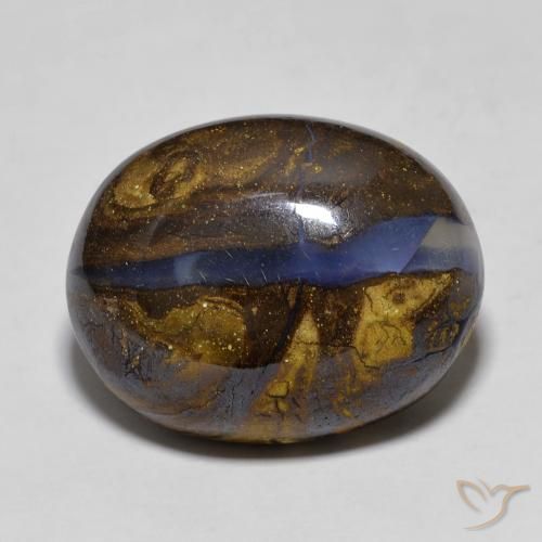 15.09ct Naturale Multicolore Opale masso, Ovale, Opaco