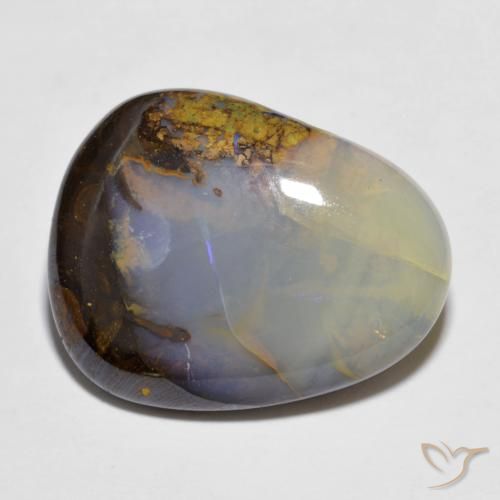 12.97ct Naturale Multicolore Opale masso, Taglio a fantasia, Traslucido