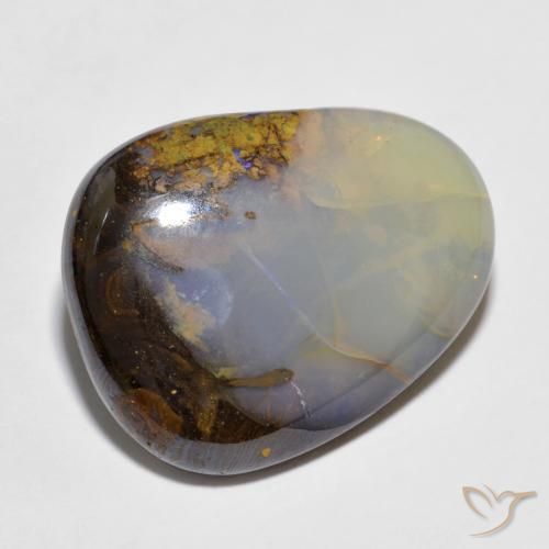 Opale masso Multicolore naturale da 12.97 ct, Taglio a fantasia, Traslucido