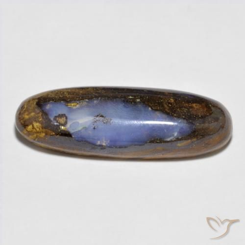 7.43ct Naturale Multicolore Opale masso, Ovale, Opaco