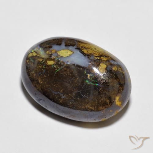 Opale masso Multicolore naturale da 11.57 ct, Ovale, Opaco