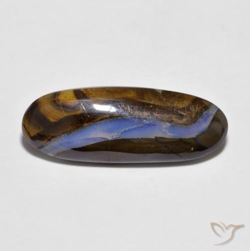 6.36ct Naturale Multicolore Opale masso, Ovale, Trasparente