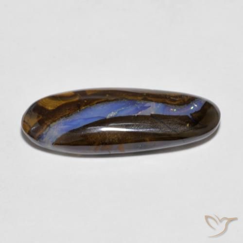 Opale masso Multicolore naturale da 6.36 ct, Ovale, Trasparente