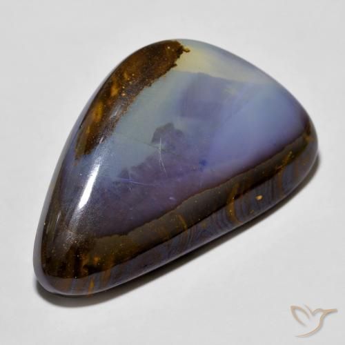 25.02ct Naturale Multicolore Opale masso, Taglio a fantasia, Opaco
