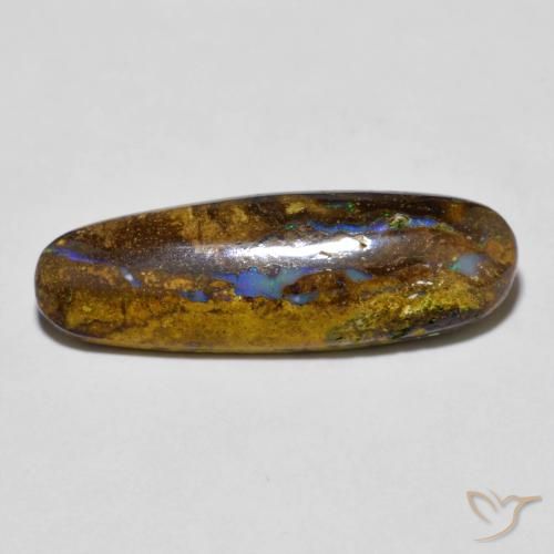 6.20ct Naturale Multicolore Opale masso, Ovale, Opaco