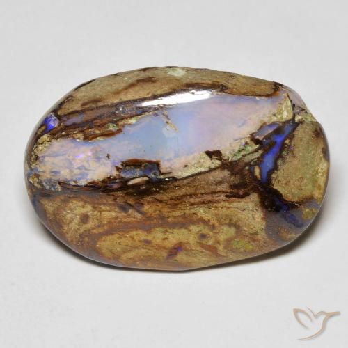 10.30ct Naturale Multicolore Opale masso, Ovale, Opaco