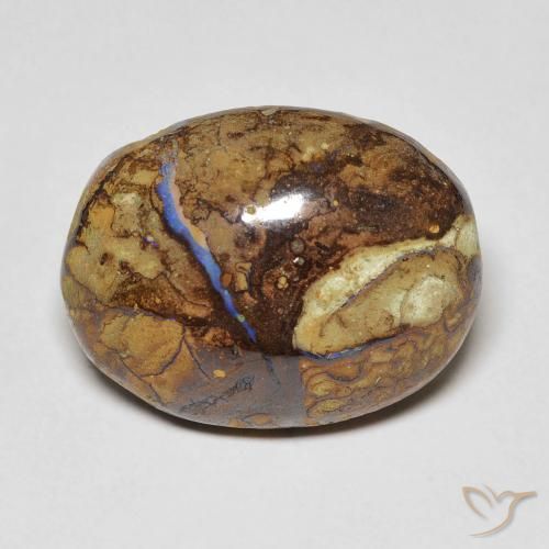 12.53ct Naturale Multicolore Opale masso, Ovale, Opaco