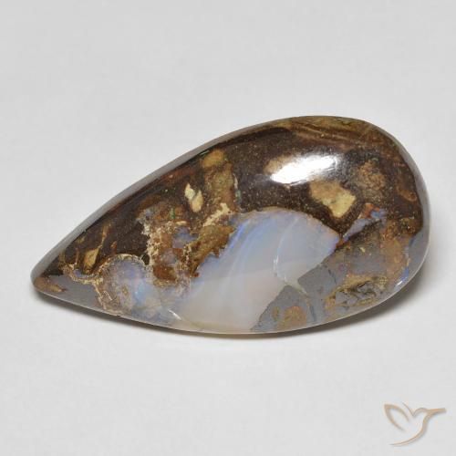 Opale masso Multicolore naturale da 13.28 ct, Forma a pera, Opaco