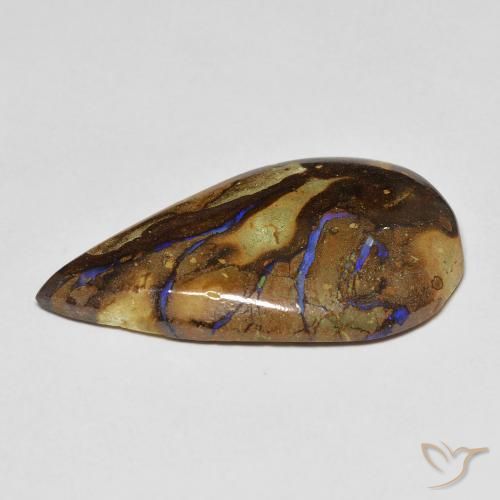 Opale masso Multicolore naturale da 11.51 ct, Forma a pera, Opaco