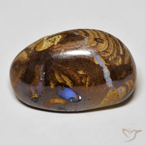 21.16ct Naturale Multicolore Opale masso, Taglio a fantasia, Opaco