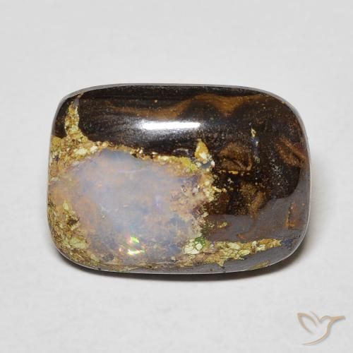 Opale masso Multicolore naturale da 5.41 ct, Cuscino, Opaco