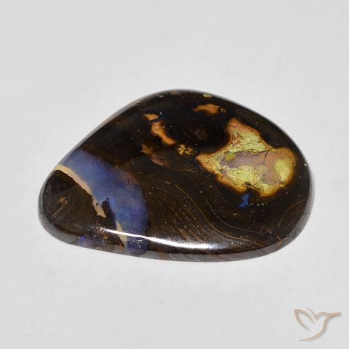 Opale masso Multicolore naturale da 11.42 ct, Taglio a fantasia, Trasparente
