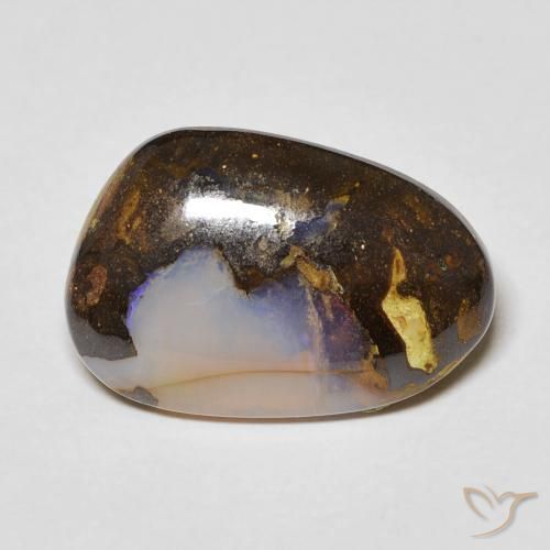 6.10ct Naturale Multicolore Opale masso, Taglio a fantasia, Trasparente