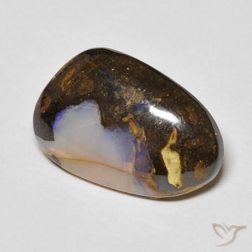 Opale masso Multicolore naturale da 6.10 ct, Taglio a fantasia, Trasparente
