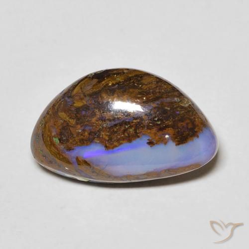 4.92ct Naturale Multicolore Opale masso, Taglio a fantasia, Opaco