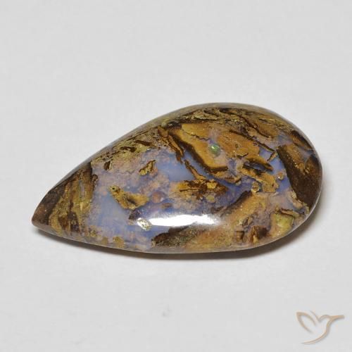 Opale masso Multicolore naturale da 9.98 ct, Forma a pera, Opaco