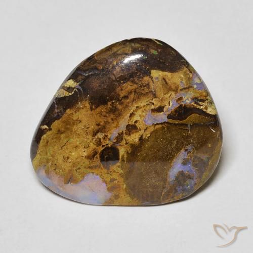 9.92ct Naturale Multicolore Opale masso, Taglio a fantasia, Opaco
