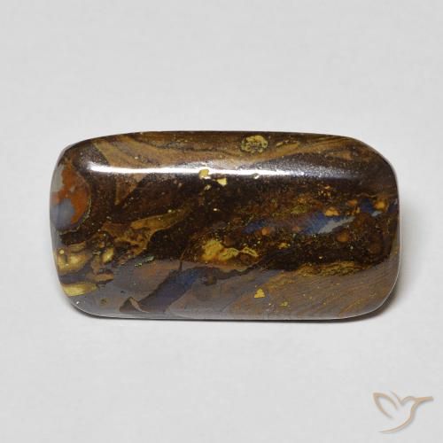6.97ct Naturale Multicolore Opale masso, Cuscino, Opaco