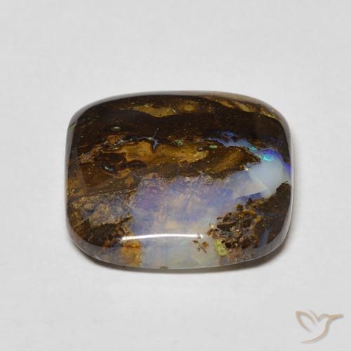 Opale masso Multicolore naturale da 7.13 ct, Cuscino, Trasparente