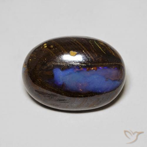 7.32ct Naturale Multicolore Opale masso, Ovale, Opaco