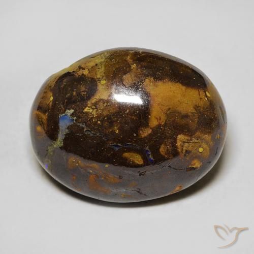 15.66ct Naturale Multicolore Opale masso, Ovale, Opaco