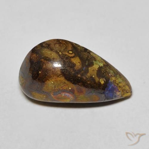 6.16ct Naturale Multicolore Opale masso, Taglio a fantasia, Opaco