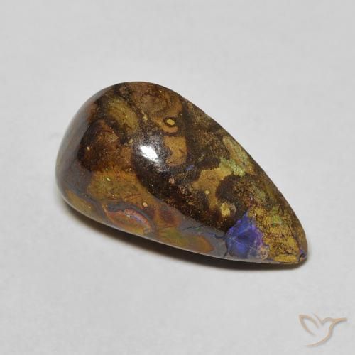Opale masso Multicolore naturale da 6.16 ct, Taglio a fantasia, Opaco