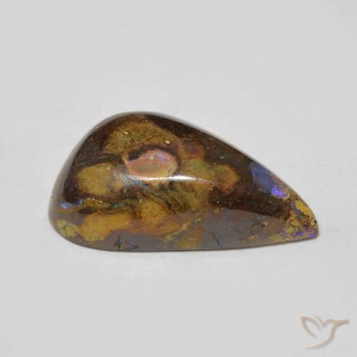 Opale masso Multicolore naturale da 6.16 ct, Taglio a fantasia, Opaco