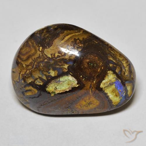 Opale boulder naturale multicolore da 21,59 ct, forma fantasia, opaco