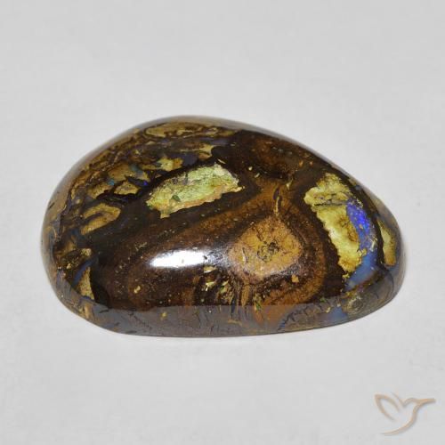 Opale boulder naturale multicolore da 21,59 ct, forma fantasia, opaco