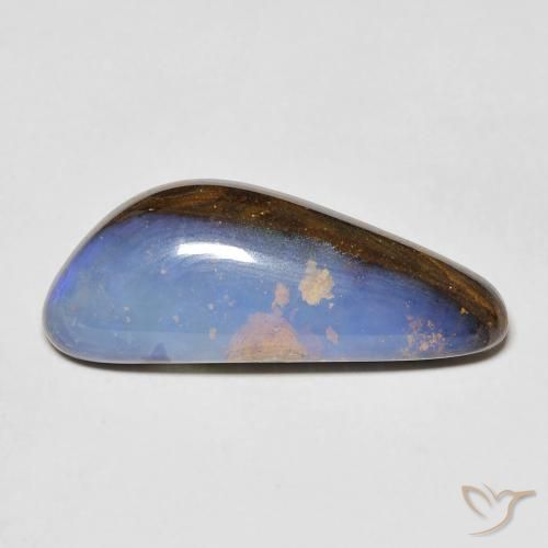9.45ct Naturale Multicolore Opale masso, Taglio a fantasia, Opaco