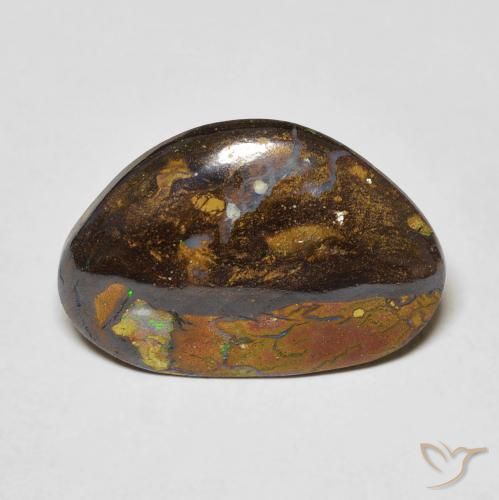 5.29ct Naturale Multicolore Opale masso, Taglio a fantasia, Opaco