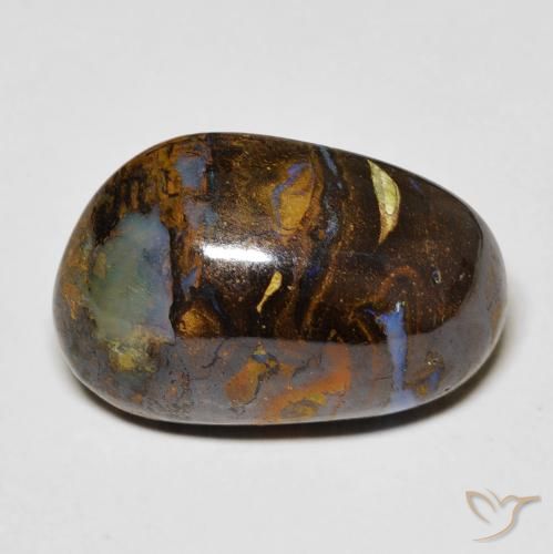 11.23ct Naturale Multicolore Opale masso, Taglio a fantasia, Opaco