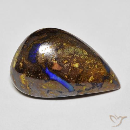 Opale boulder naturale multicolore da 20,30 ct, forma fantasia, opaco