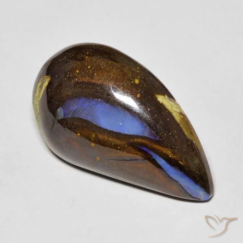 Opale masso Multicolore naturale da 13.03 ct, Forma a pera, Opaco