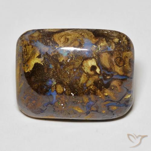 20.10ct Naturale Multicolore Opale masso, Cuscino, Opaco