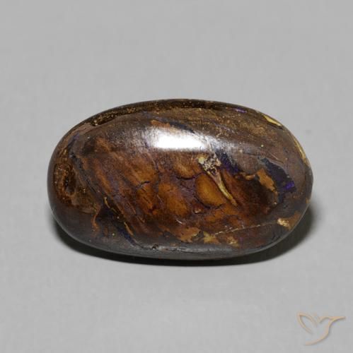 6.08ct Naturale Multicolore Opale masso, Ovale, Opaco