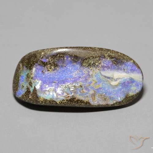 27.72ct Naturale Multicolore Opale masso, Taglio a fantasia, Opaco