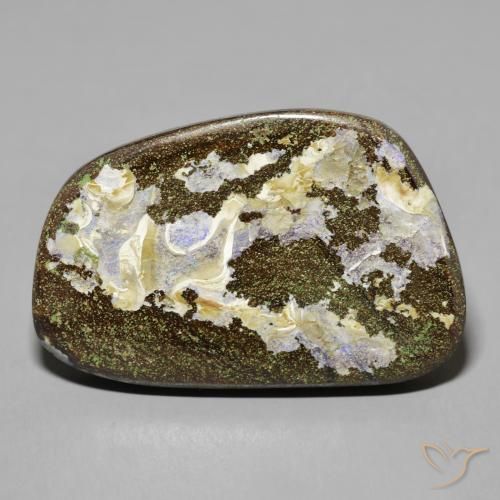 50.57ct Naturale Multicolore Opale masso, Taglio a fantasia, Opaco