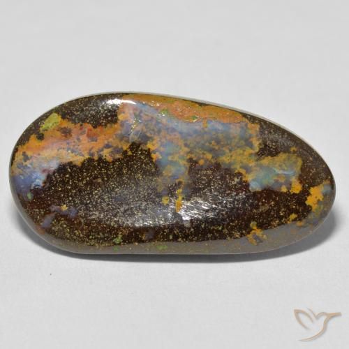 16.59ct Naturale Multicolore Opale masso, Taglio a fantasia, Opaco