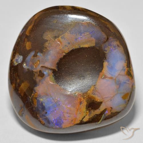 63.70ct Naturale Multicolore Opale masso, Taglio a fantasia, Opaco