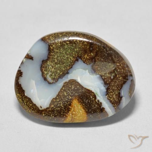 8.60ct Naturale Multicolore Opale masso, Taglio a fantasia, Opaco