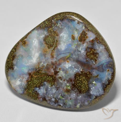 Opale masso Multicolore naturale da 42.56 ct, Taglio a fantasia, Opaco